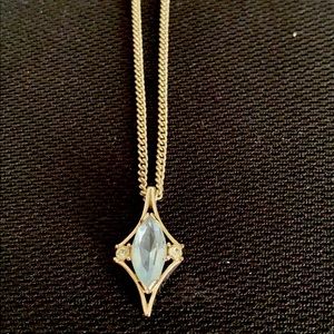Vintage signed Avon 20” silver chain with pendant